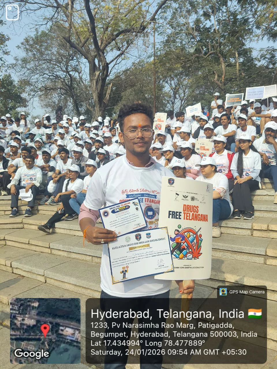 Join 5k Run Anti Drugs Awareness Program At Necklace Road on 24.01.2026 - 18